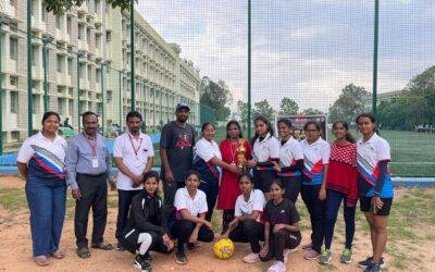 CHAMPIONS AT INTERCOLLEGIATE THROW BALL TOURNAMENT