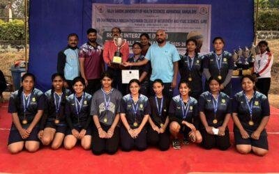 PROUD ACHIEVEMENT AT RGUHS STATE-LEVEL THROW BALL TOURNAMENT