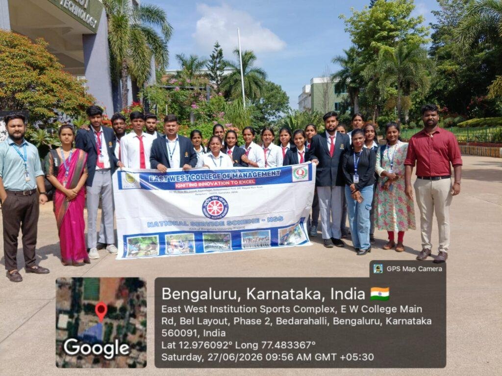 East West Group of Institutions NSS students and faculty at the Green Bengaluru Plantation Drive